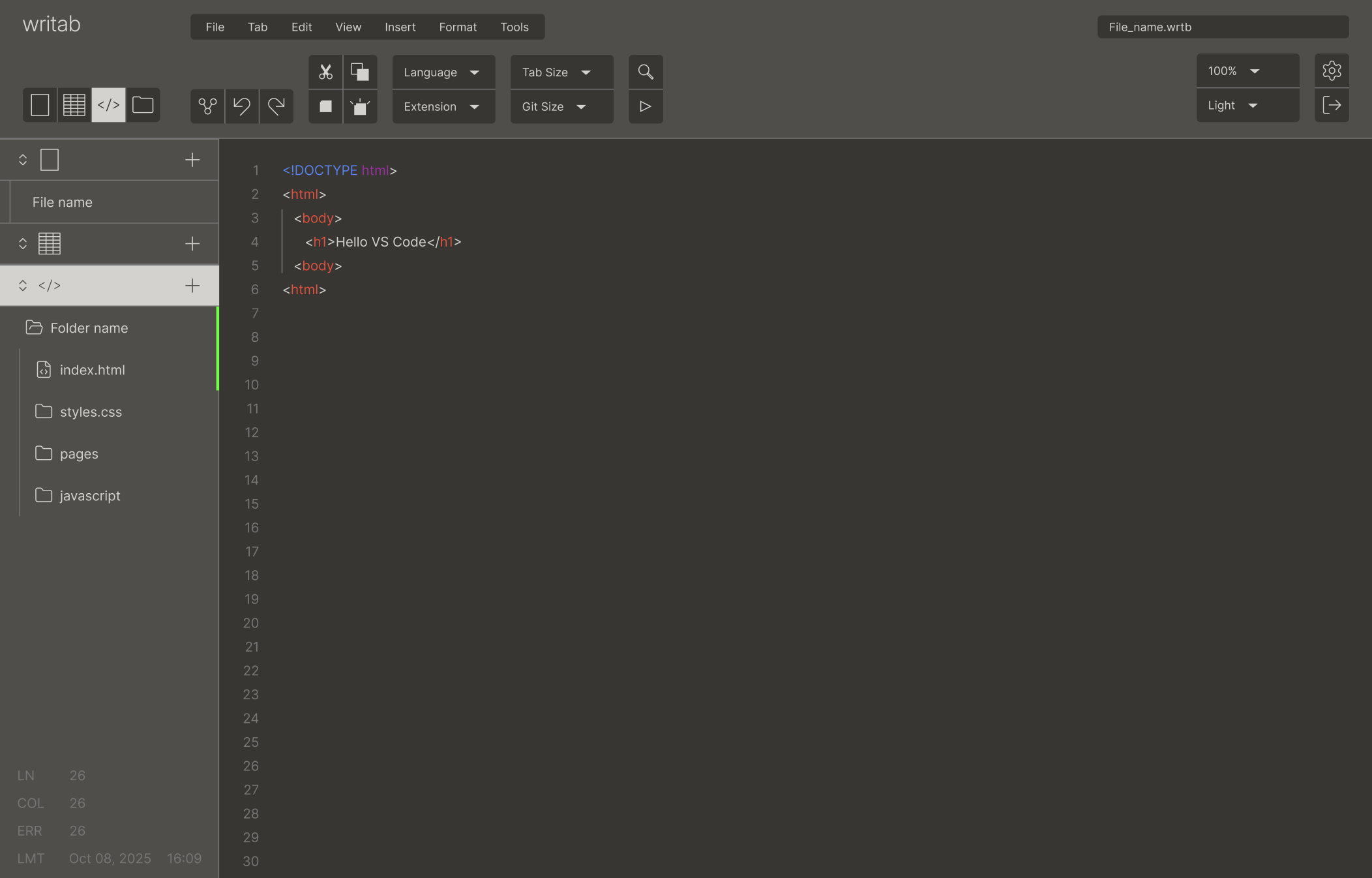 writabCode